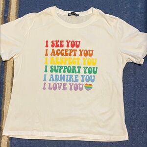 Women's Short Sleeve Tee - White - "I See You" Design